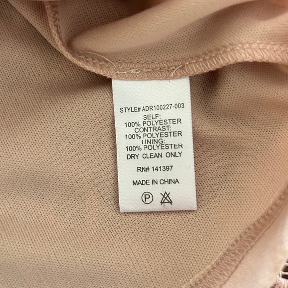 ASTR the Label Lace Midi Dress Blush Pink L Adjustable Lined Feminine NWT - Picture 9 of 9